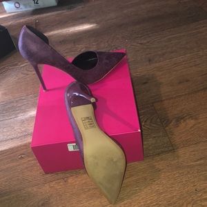 Purple Snakeskin print Heel (no real snakes died)